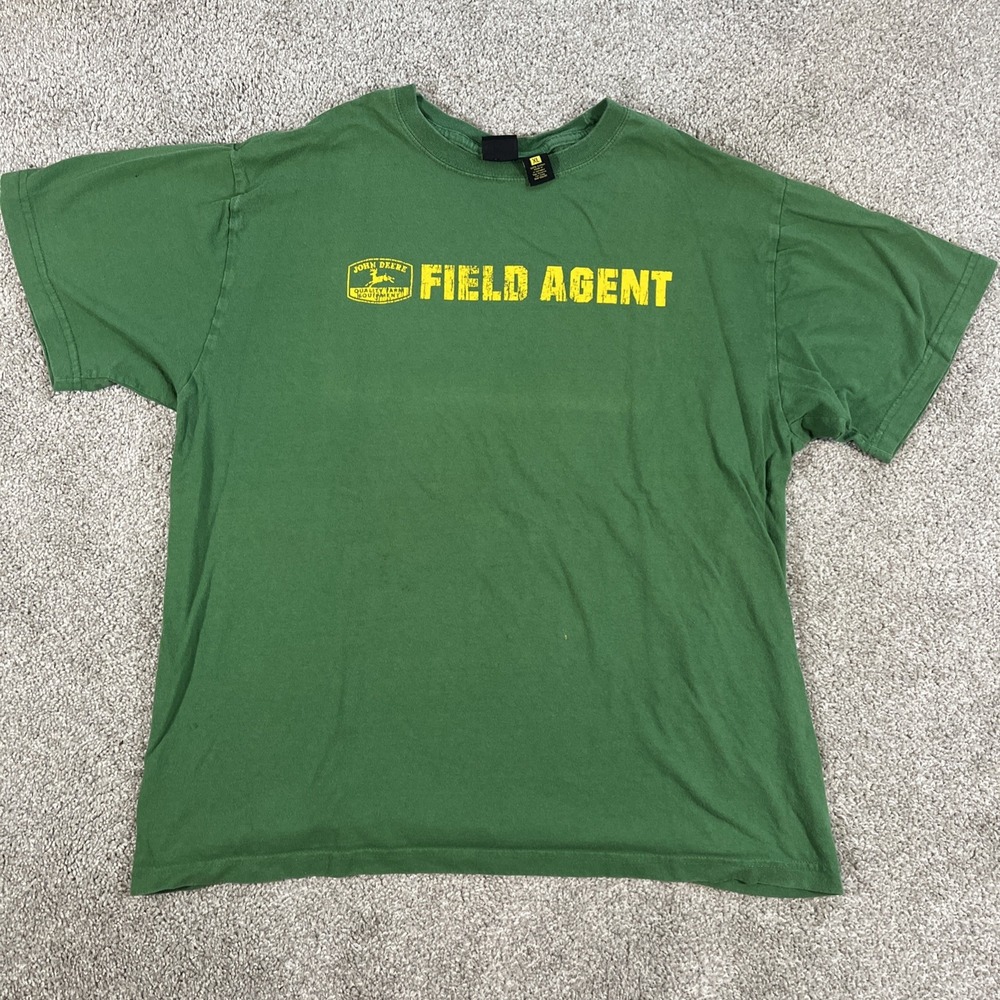 John Deere Field Agent Men's‎ Distressed Short Sleeve Workers/farmer T-Shirt XL